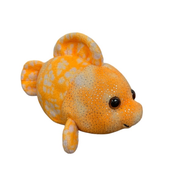 Ty Other - Ty “Reefs” Beanie Baby Orange Fish Stuffed Animal GUC